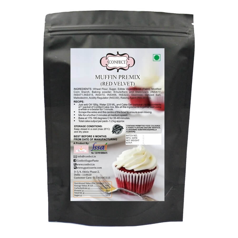 Confect Red Velvet | Muffin Premix | Grocsy