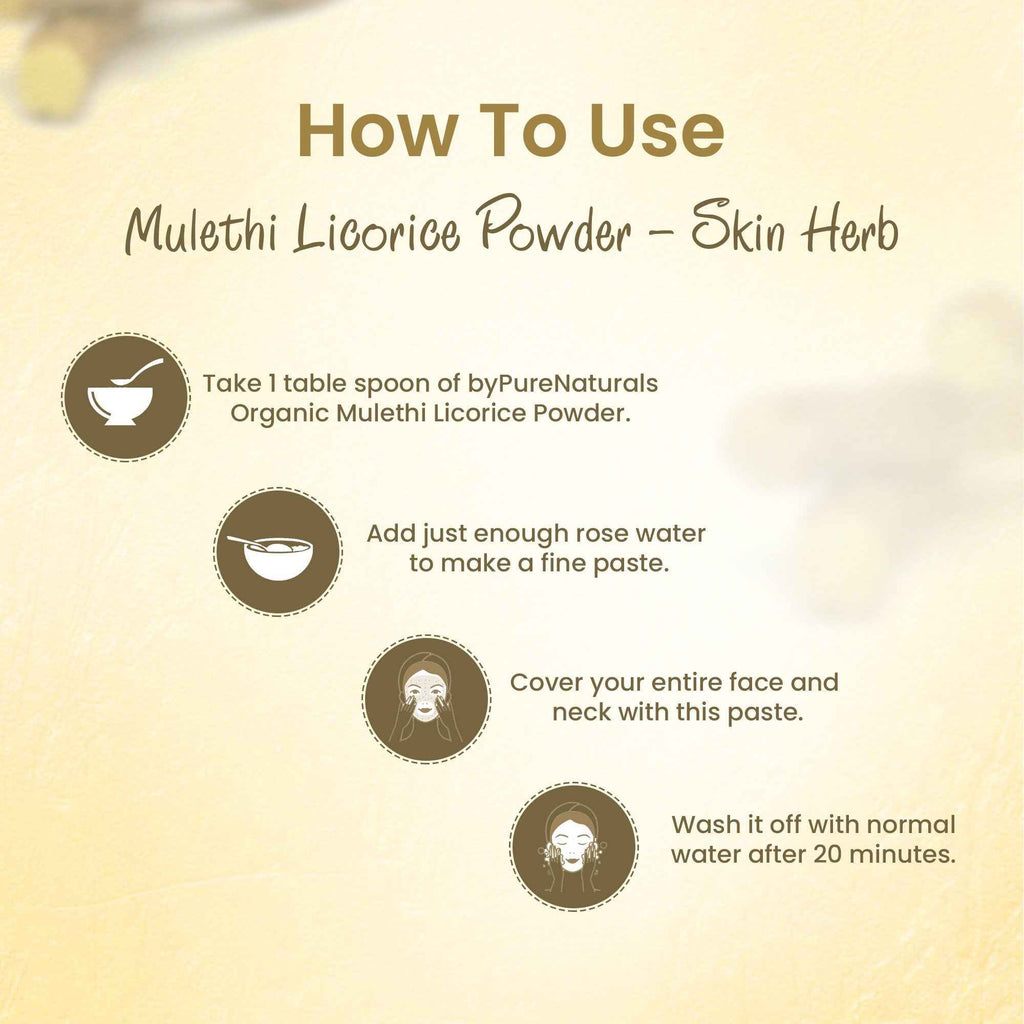 byPureNaturals Organic Mulethi Licorice Powder | Grocsy