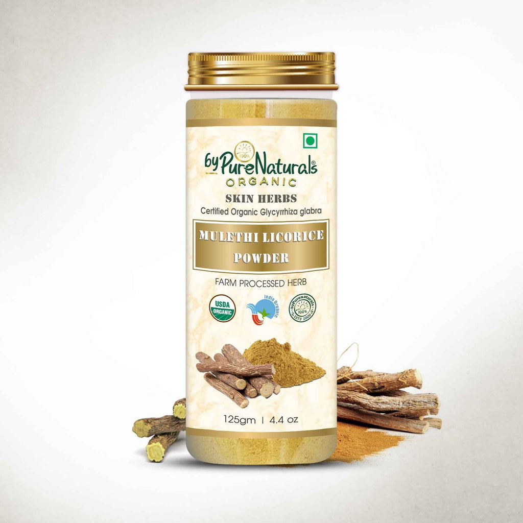 byPureNaturals Organic Mulethi Licorice Powder | Grocsy