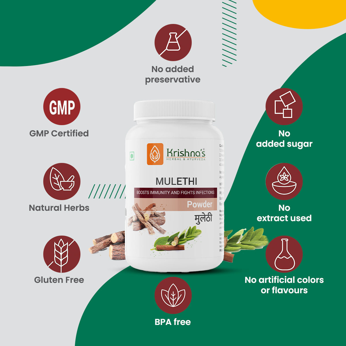 Krishna'S Herbal & Ayurveda Mulethi Powder | Grocsy