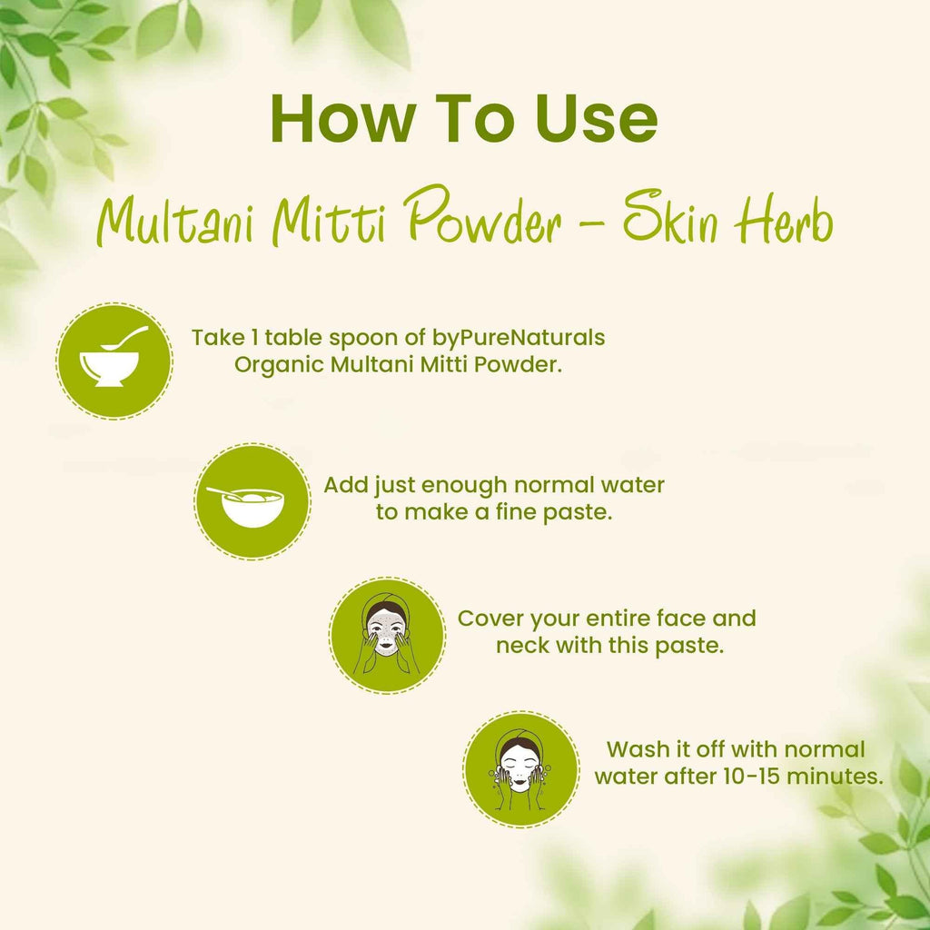byPureNaturals Organic Multani Mitti Powder | Grocsy