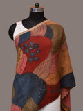 Multicolor Kalamkari Hand Painted Woolen Handloom Stole with Mountains Design - Global Threads | Grocsy