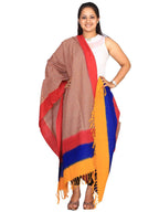 Multicolor Pochampally or Ikat Cotton Handloom Dupatta - Global Threads | Grocsy
