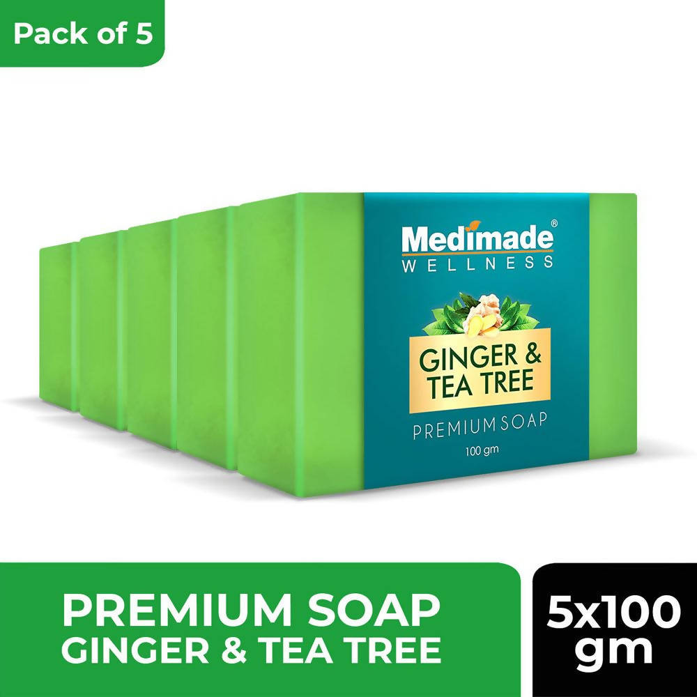 Medimade Wellness Ginger & Tea Tree Premium Soap | Grocsy