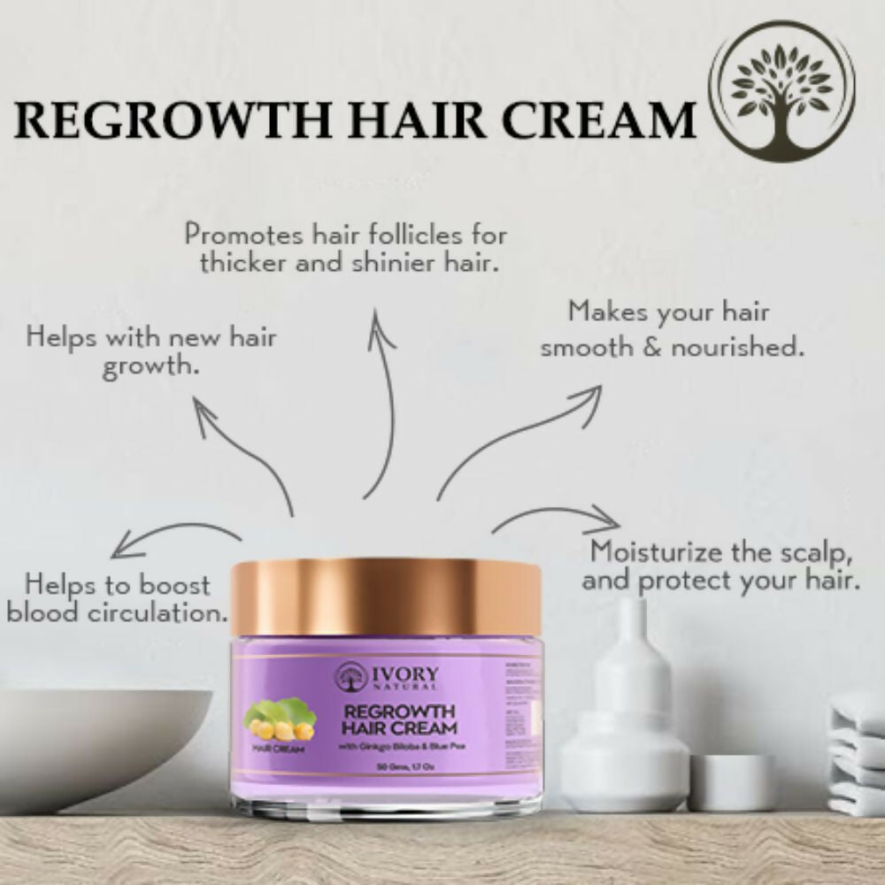 Ivory Natural Hair Growth Cream For Stronger, Healthier Hair | Grocsy