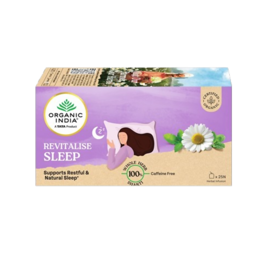 Organic India Revitalise Sleep Teabags | Grocsy