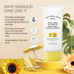 The Face Shop Natural Sun Eco Super Perfect Sun Cream Ex-SPF 50 - Korean Skincare | Grocsy