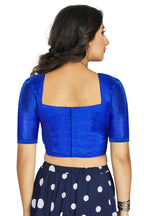 Aastha Fashion Women's Blue Art Silk Designer Traditional Readymade Blouse | Grocsy