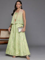 Ahalyaa Women's Traditional Wear Co-ods - Green | Grocsy