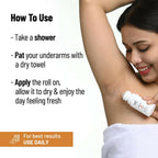 Chemist at Play UnderArm Roll On Fragrance Free, Prevents Body Odour, Brightens Skin & Exfoliates Underarm | Grocsy