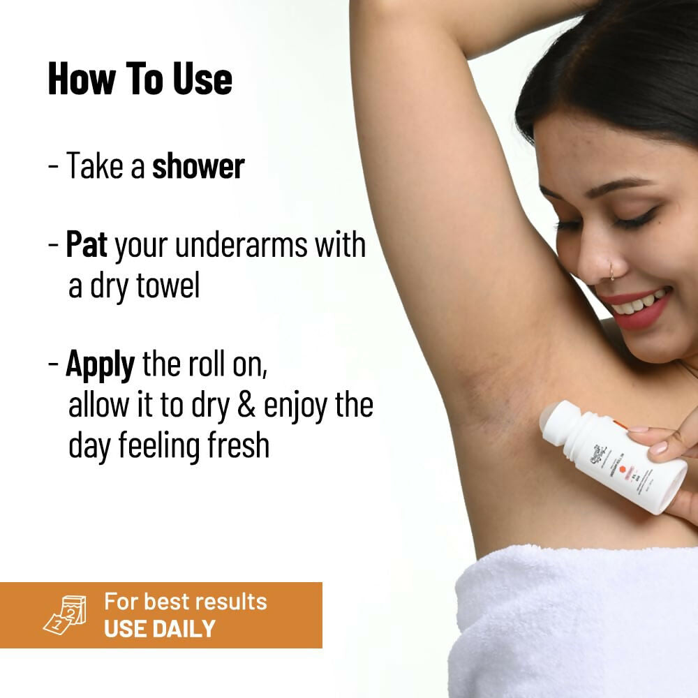 Chemist at Play UnderArm Roll On Fragrance Free, Prevents Body Odour, Brightens Skin & Exfoliates Underarm | Grocsy