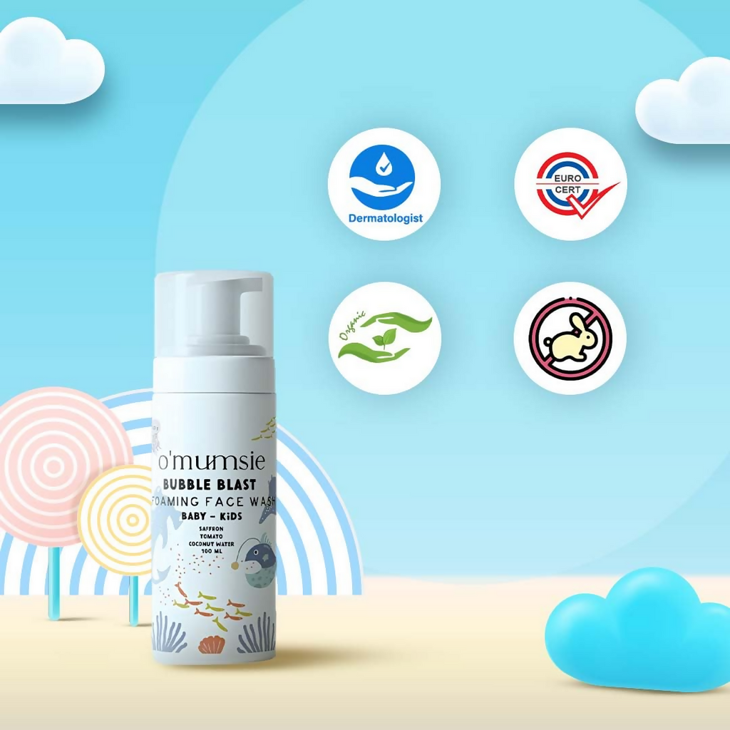 O'Mumsie Bubble Blast Kids Foaming Face Wash | Grocsy