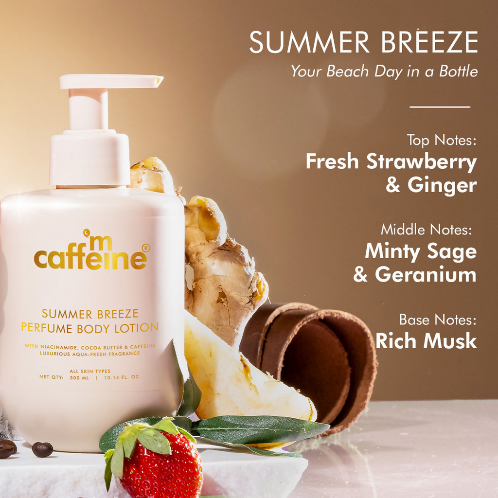 mCaffeine Summer Breeze Perfume Body Lotion | Grocsy
