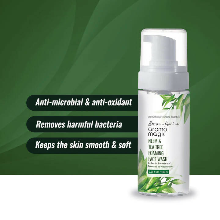 Blossom Kochhar Aroma Magic Neem & Tea Tree Foaming Face Wash | Grocsy