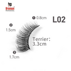 Bronson Professional Eyelash Set 3d False Long And Natural Eye Makeup - L02 | Grocsy