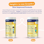 Gritzo SuperMilk Growth+ (Formerly Height+) Unsweetened Drink Mix (7-12y Boys), 10g Protein Powder (Creamy Vanilla) | Grocsy