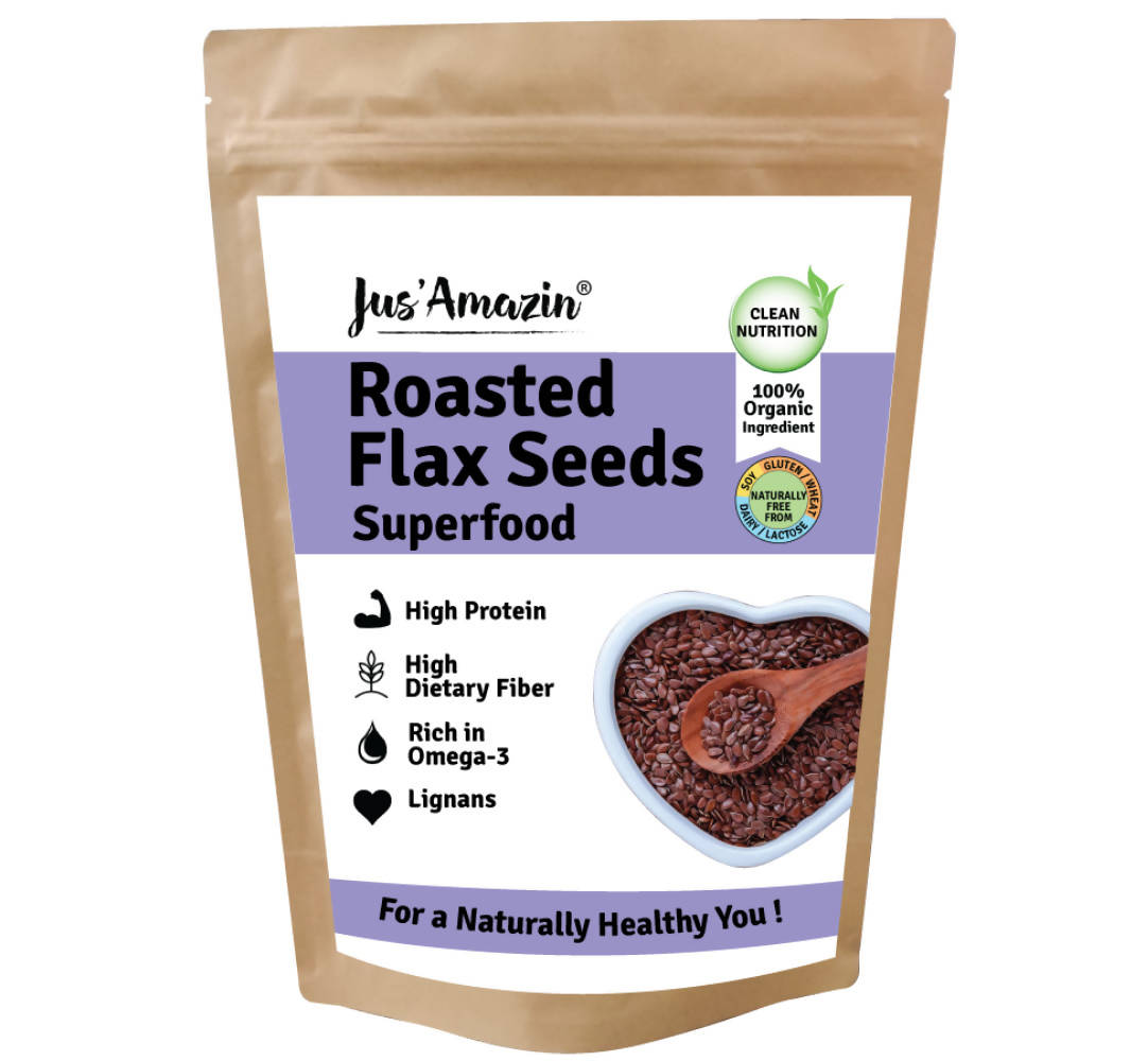 Jus Amazin Roasted Flax Seeds Superfood | Grocsy