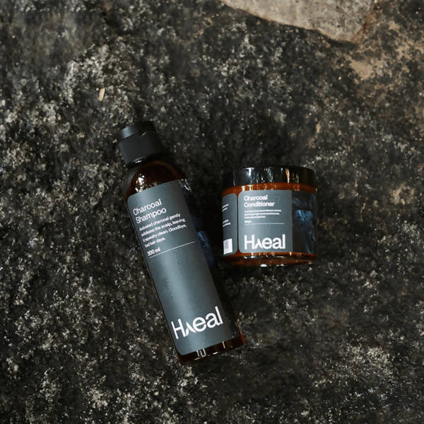 Haeal Charcoal Shampoo + Conditioner Combo | Grocsy
