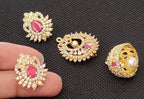 AD Emeralds Designer Beautiful 4 in 1 Earrings | Grocsy