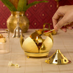 My Borosil Shubh Akhand Diya, Medium | Grocsy