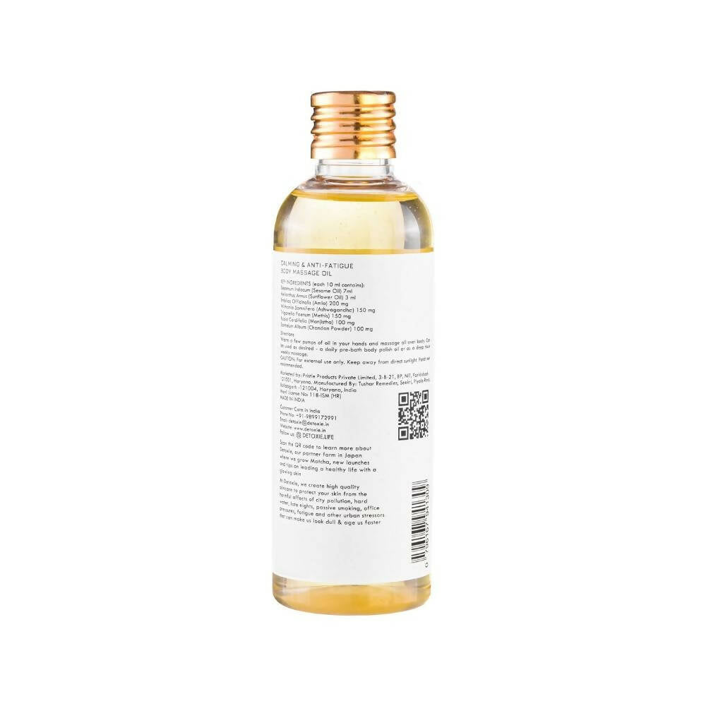 Detoxie Calming & Anti-Fatigue Body Massage Oil | Grocsy