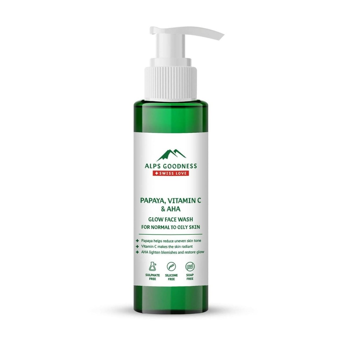 Alps Goodness Papaya, Vitamin C & AHA Glow Face Wash | Grocsy