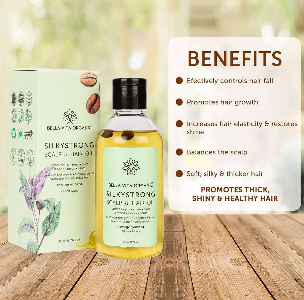 Bella Vita Organic Silky Strong Scalp & Hair Oil | Grocsy