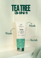 The Body Shop Tea Tree 3 IN 1 Wash Scrub Mask | Grocsy