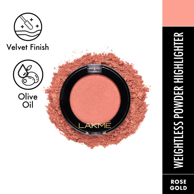 Lakme Face It Highlighter - Rose Gold | Grocsy