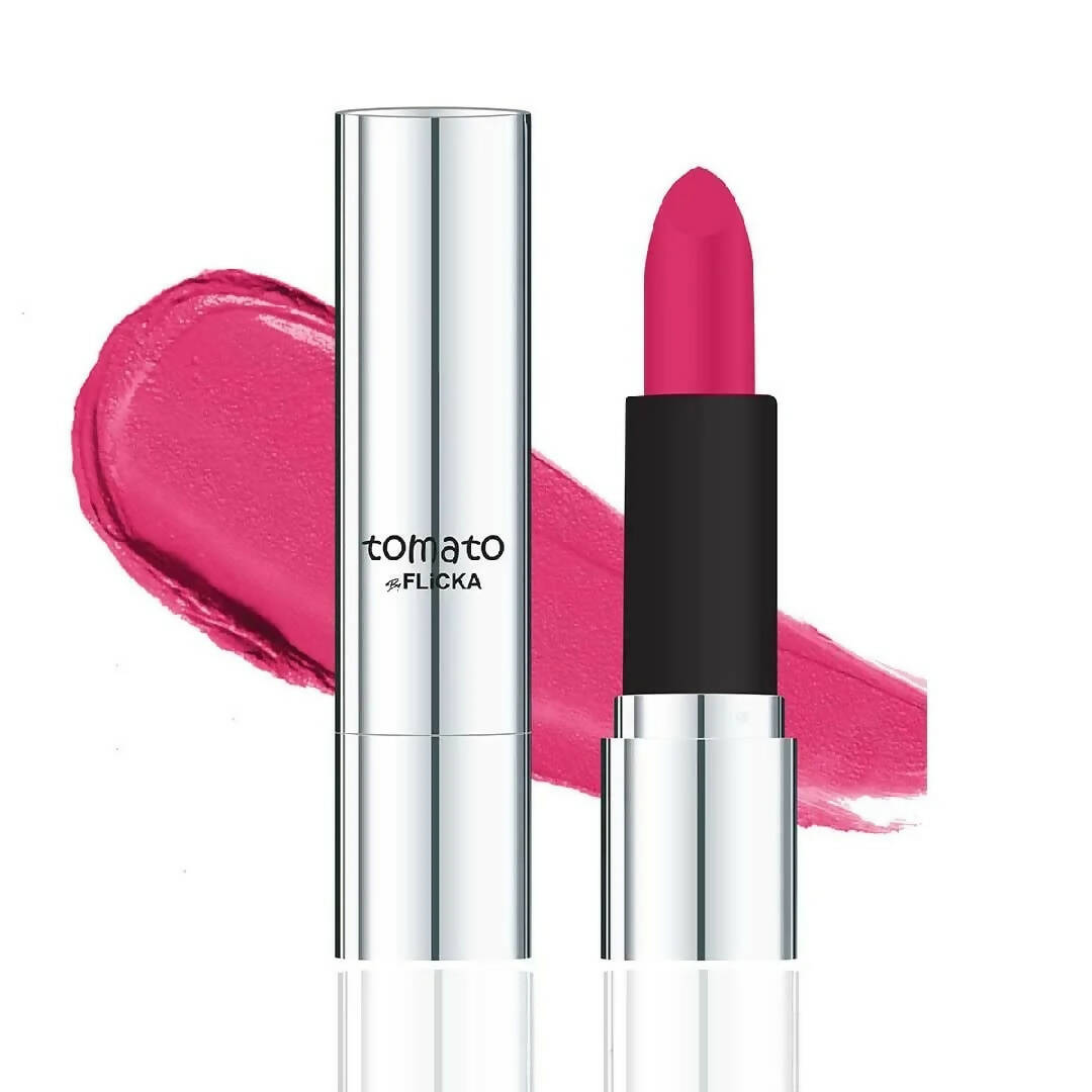 FLiCKA Tomato Matte Finish Lipstick Shade 17 - Pink | Grocsy