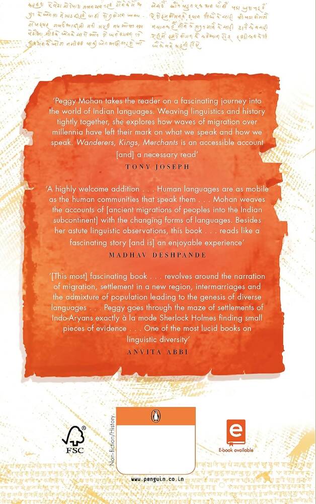 Wanderers, Kings, Merchants The Story of India through Its Languages By Peggy Mohan | Grocsy
