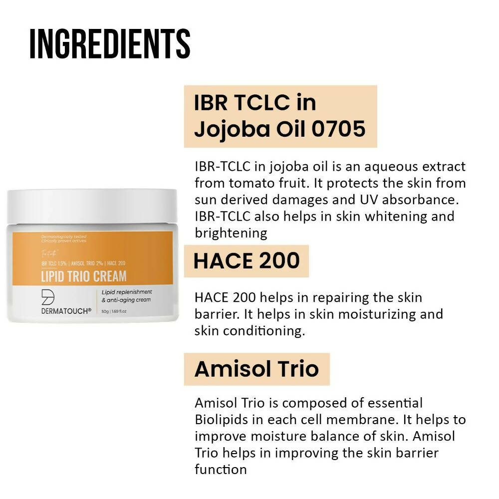 Dermatouch Lipid Trio Anti-Aging Cream | Grocsy