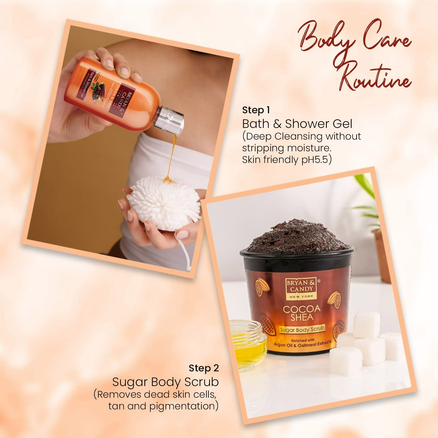 Bryan & Candy Cocoa Shea Bath Tub Collection Gift Set Kit | Grocsy