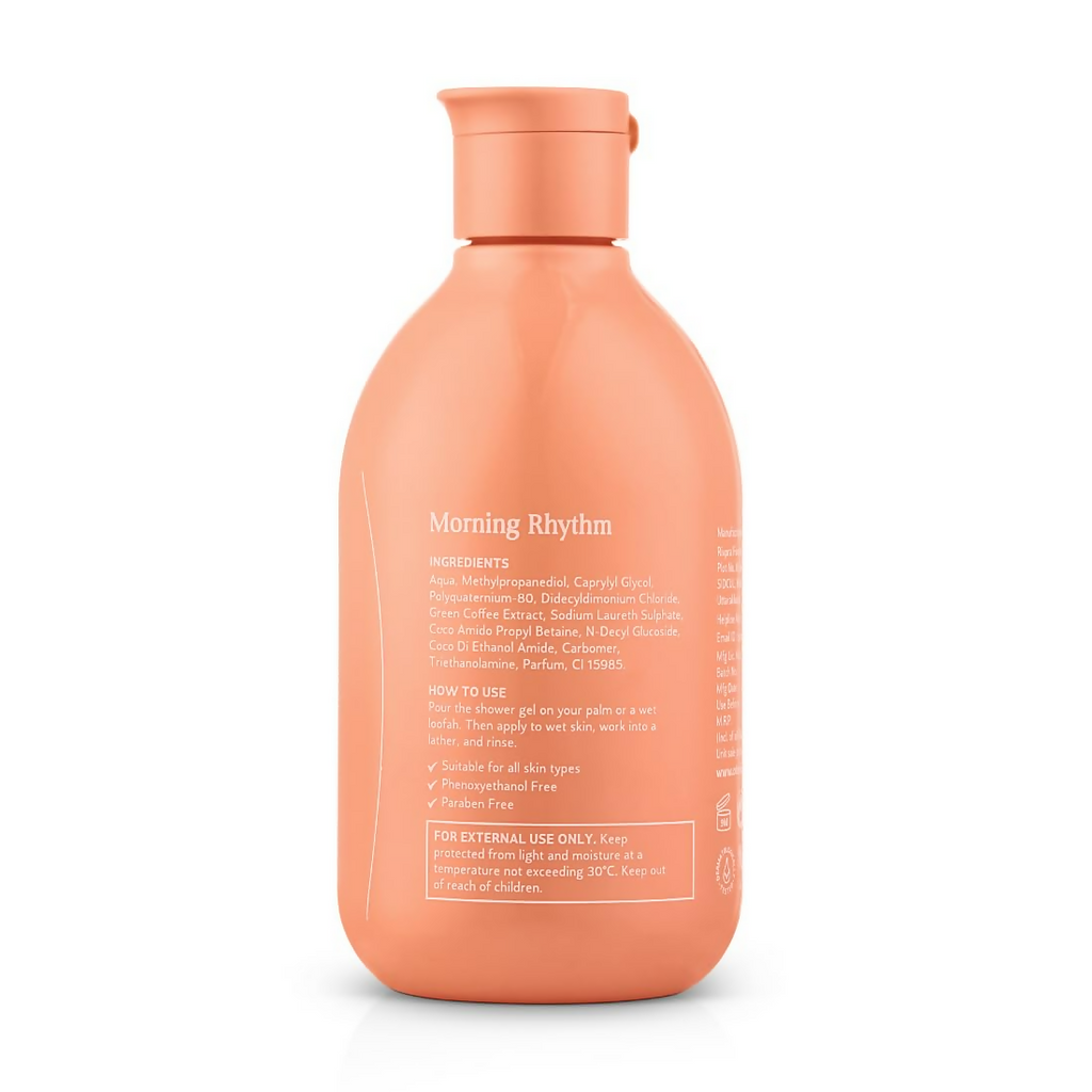 Oteria Premium Exfoliating Green Coffee Body Wash For Shower Gel & Energizing Shower Experience | Grocsy