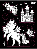 Dreamland Publications Unicorn Neon Colour & Sticker Dots Book Over 500 Stickers Book For Kids | Grocsy