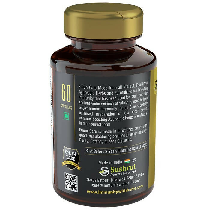 Sushrut Ayurved Emun Care Veg Capsules | Grocsy