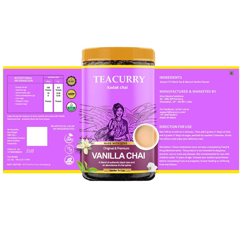 Teacurry Vanilla Chai Powder | Grocsy