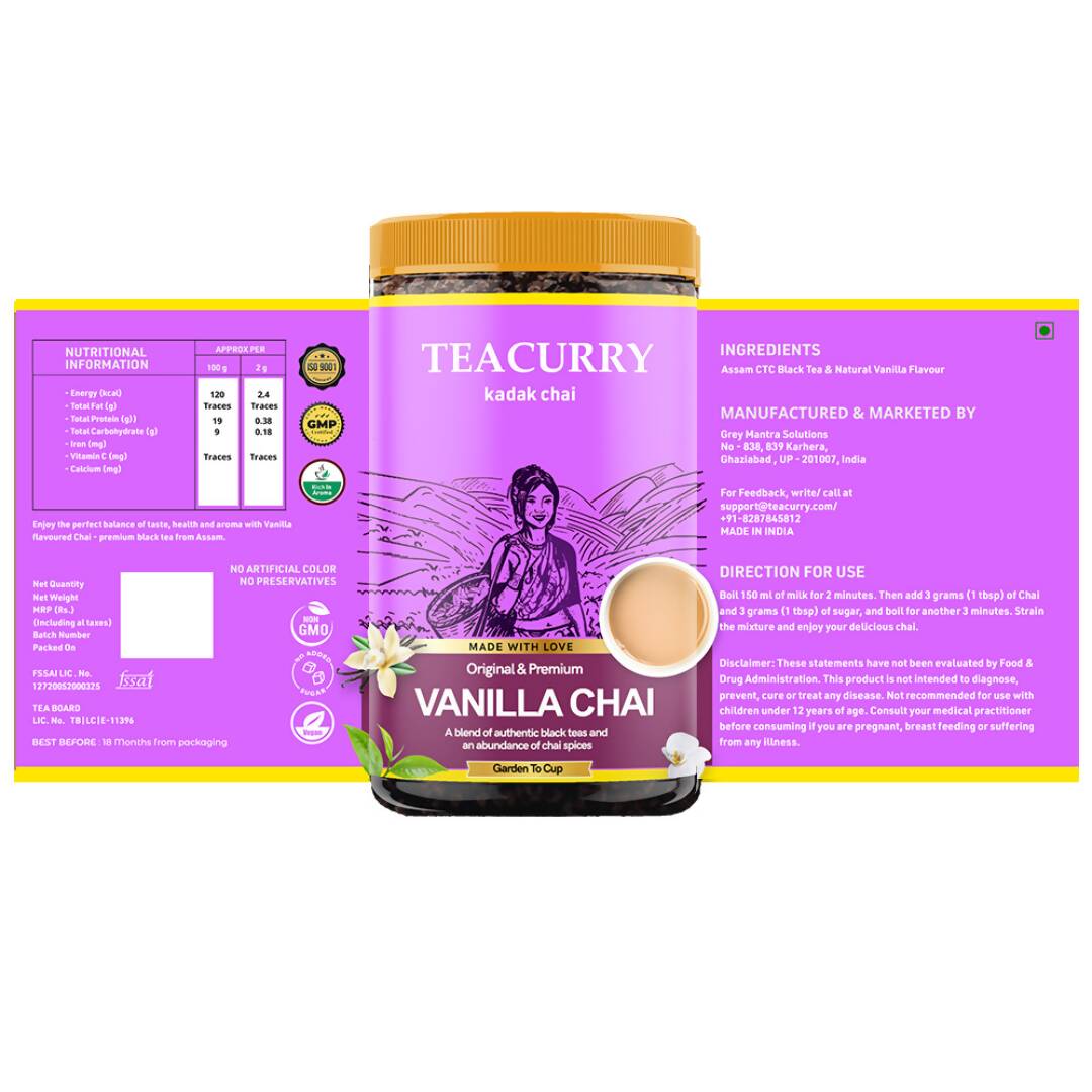 Teacurry Vanilla Chai Powder | Grocsy