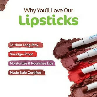 Mamaearth Moisture Matte Longstay Lipstick Citrus Nude | Grocsy