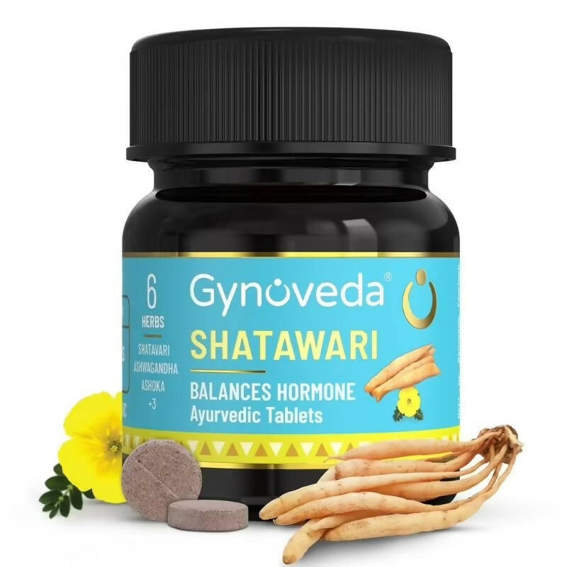 Gynoveda Shatawari Ayurvedic Tablets | Grocsy