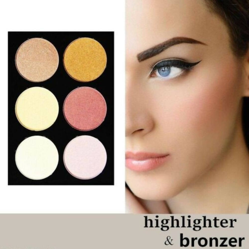 Maliao Professional High Definition Master Glow Makeup Highlighting Palette M157 Shade 2 | Grocsy