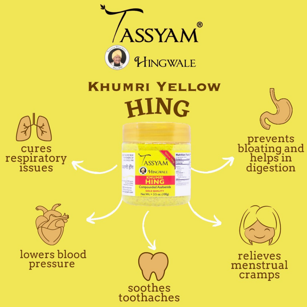 Tassyam Organics Khumri Yellow Hing | Grocsy