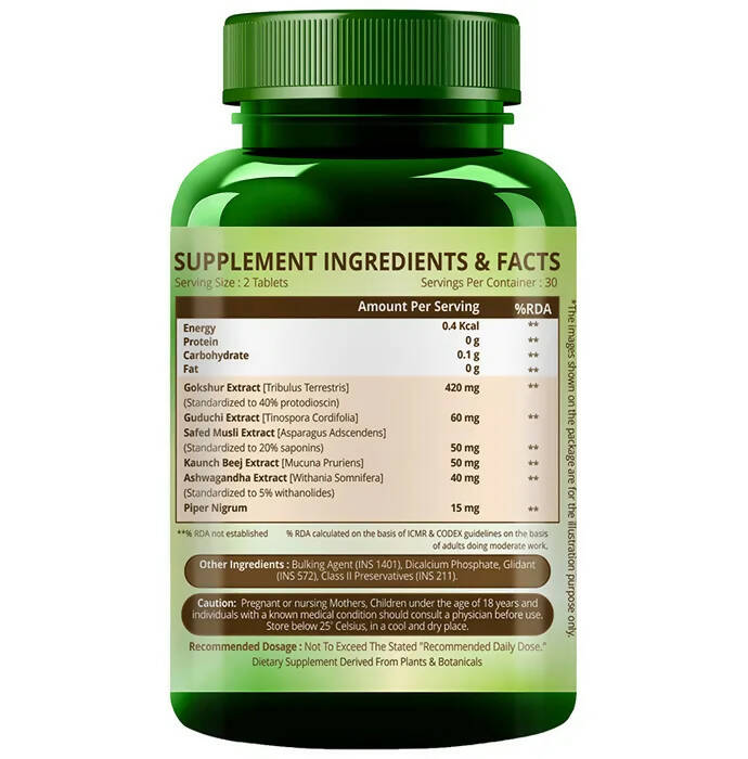 Himalayan Organics Male Vigor Vegetarian Tablets | Grocsy
