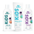 Tiny Mighty Kids Shampoo, Body Lotion And Oil Combo | Grocsy