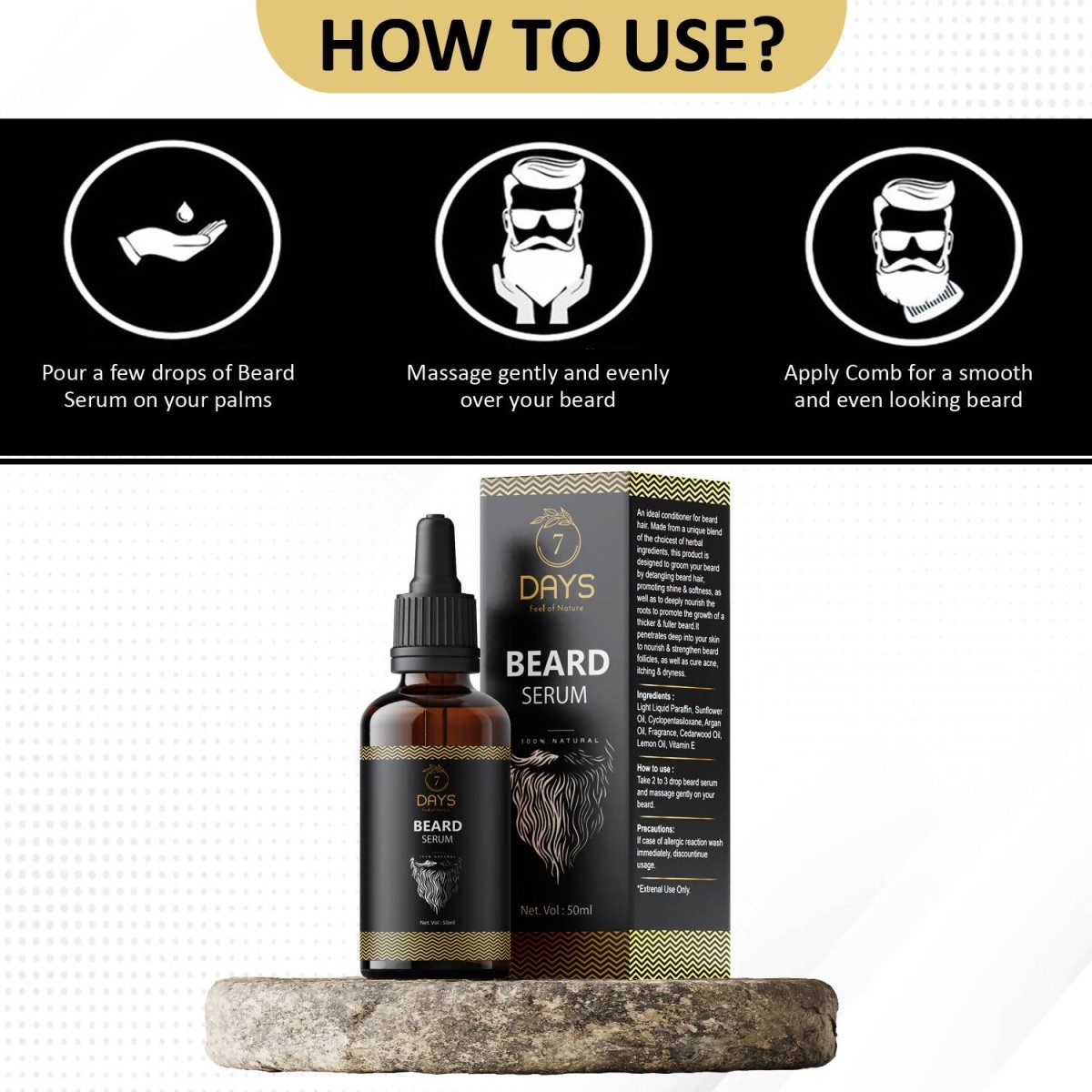 7 Days Beard Serum | Grocsy