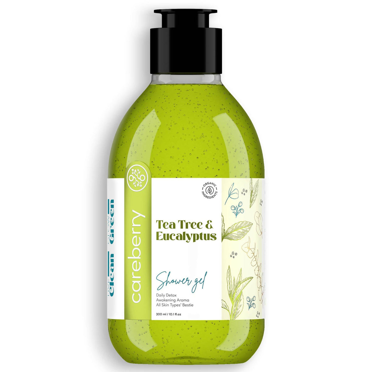 Careberry Tea Tree & Eucalyptus Oil Shower Gel | Grocsy