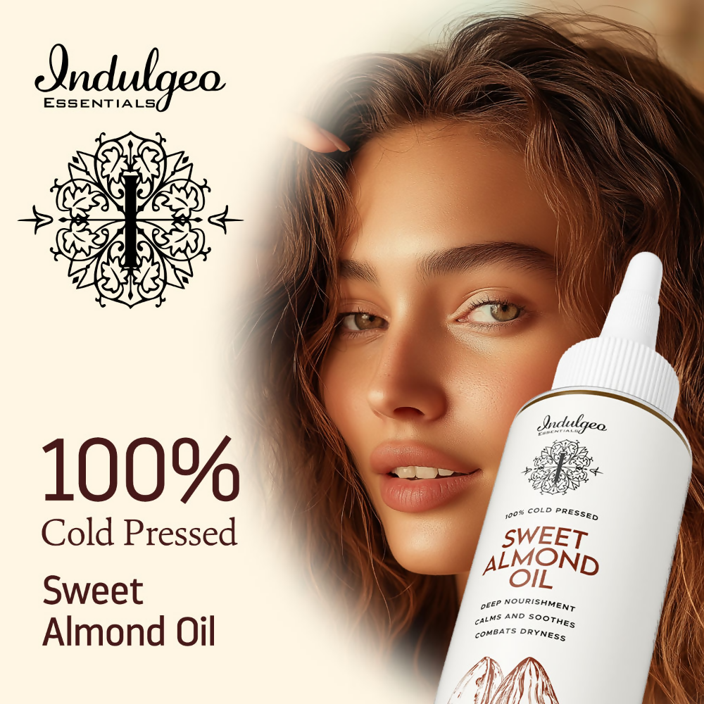 Indulgeo Essentials Cold Pressed Sweet Almond Oil | Grocsy