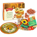 Bikano Soan Cake and Masala Almonds Rakhi Puja Thali Gifts | Grocsy