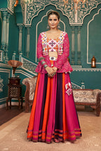 AI Fashion Multi Color Viscose Rayon Designer Navratri Lehenga Choli Collection | Grocsy