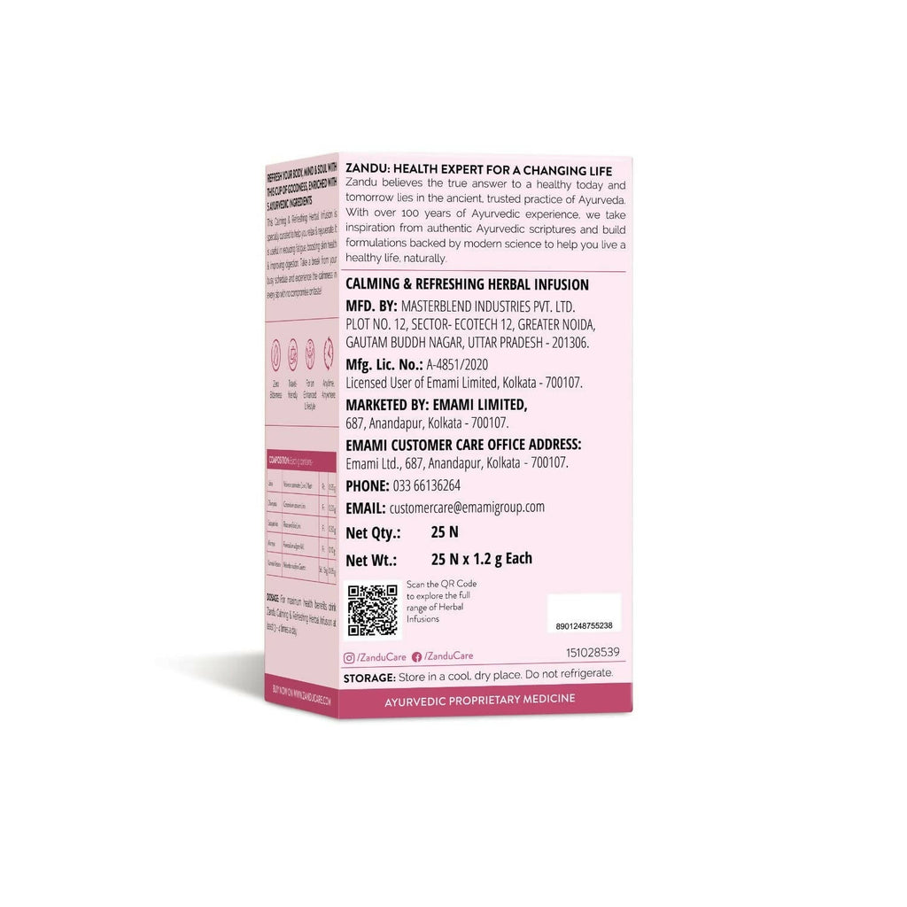 Zandu Calming & Refreshing Herbal Infusion | Grocsy